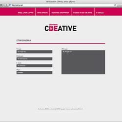 Be Creative website design