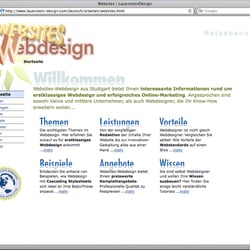 Website „WEBSITES Webdesign“ (alt)