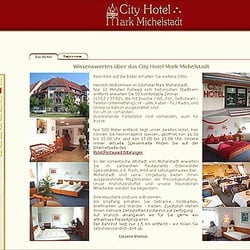 Unterseite Hotel mit Großbildern zum Anklicken und downloaden