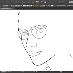 Beginning in Adobe Illustrator.