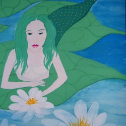 Märchen (Tempera, Aquarell) „Neptun und die Woche“