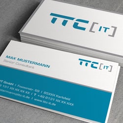 Visitenkarten Design für TTC IT