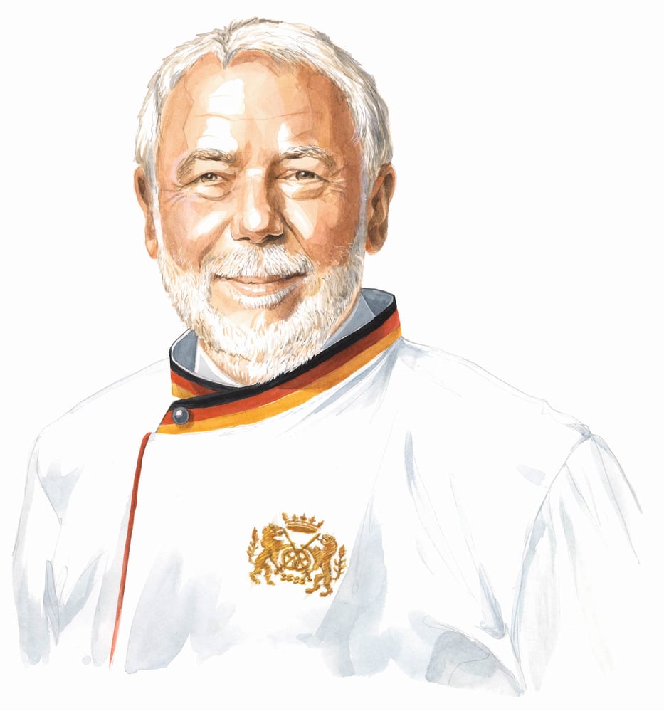 Portraits für den Zentralverband der Deutschen Bäckerhandwerks, Bleistift und Aquarell
