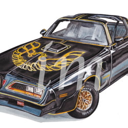 TransAm, Aqarell und digitale Malerei