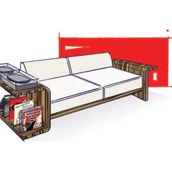 Sofaentwurf im Auftrag für ein junges Möbelunternehmen