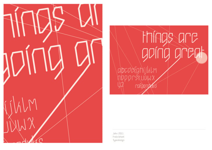 Things are going great / Typedesign