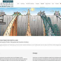 Illustration für Internetseite. Kunde: Ladenbau Careers