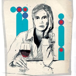 Illustration für Kleinert Illustratoren, München: Wein Geniessen.