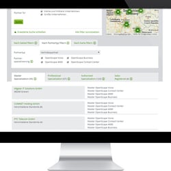 Unify Partner Locator Ergebnisse