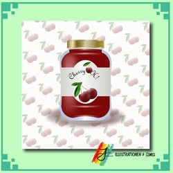 Kirschmarmelade Vektorgrafik