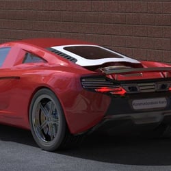 Sportwagen gerendert
