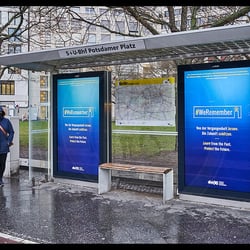 Dokumentation von ca. 20 Wall-Displays an verschiedenen Orten in Berlin-Mitte, 26.01.2022
