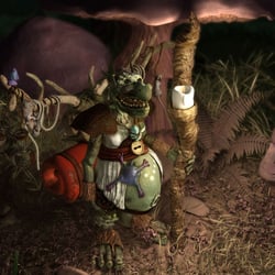 Character – Mystic troll and his little friend