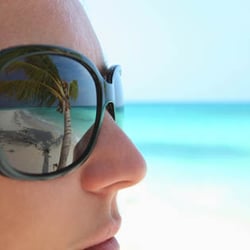 Sonnenbrille Meer.