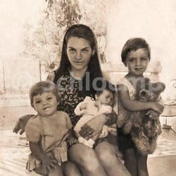 Niedliches Familienfoto nachher.