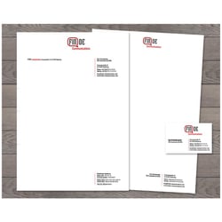 Logo, Briefpapier und Visitenkarte für eine PR-Agentur
