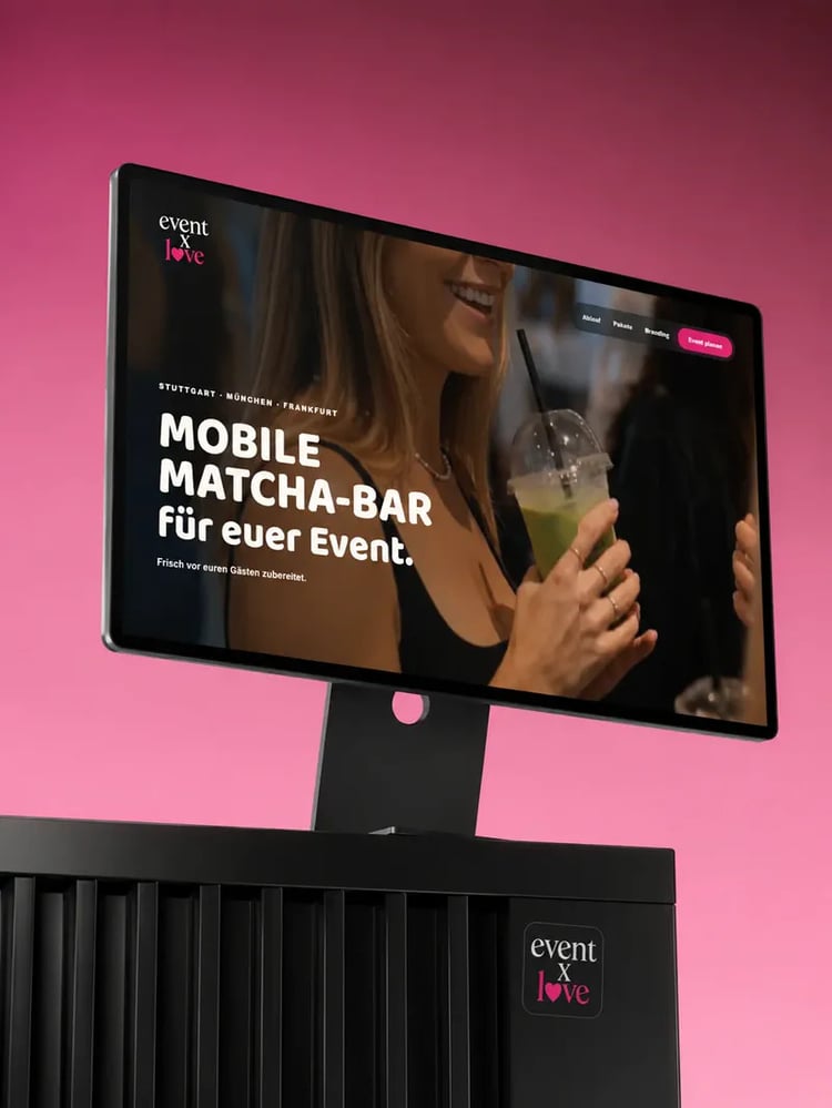 Event X Love – Website für eine mobile Matcha-Ba