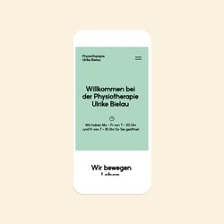 Neues Webdesign für die Physiotherapie U. Bielau