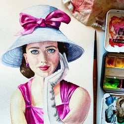 Aquarellstudie