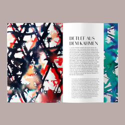 Design und Layout für das Kunstbooklet des Ameron Swiss Mountain Resorts in Davos