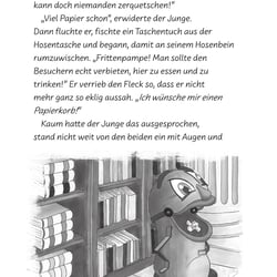 Illustration im TB „Gefangen im Riesenbuch“