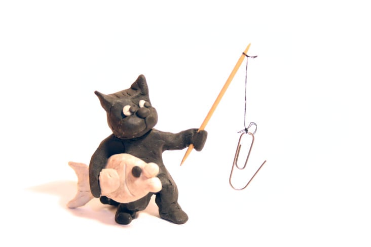 Knetmassenkater-Angler