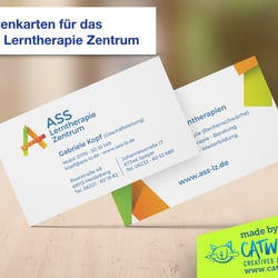 Visitenkarten für das ASS Lerntherapie Zentrum