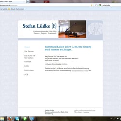 Webseite Dolmetscher (nur Gestaltung)