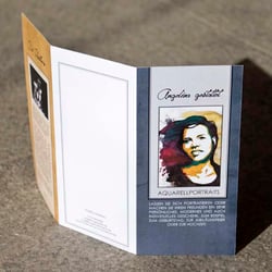 Flyer im Lesezeichenformat