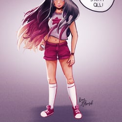 Pokemon-Lady – digital Painting