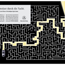 Mercedes – Springer und Jacoby – Anzeige für den Night-Assistant