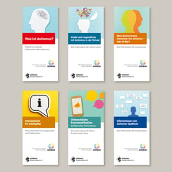 Folderreihe für den Bundesverband autismus Deutschland e.V.