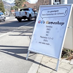 Kundenstopper GG’s Gameshop