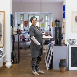 Galeristin Frau Waller Villa Lesmona Bremen für Weser-Kurier