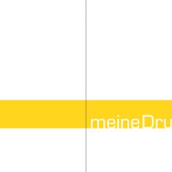 Vorderseite Klappvisitenkarte meineDruckerei24.de: Gestaltung + Reinzeichnung
