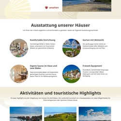 Urlaub an der Ostsee – Webentwicklung
