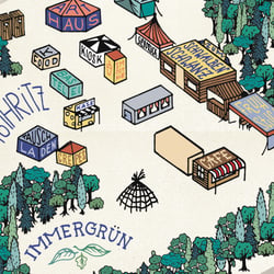 Detail der Karte fürs Wilde Möhre Festivals 2015