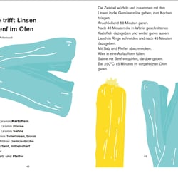 Porree trifft Linsen und Senf im Ofen