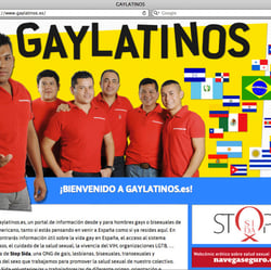 Website gaylatinos.es – Kampagne für Stop Sida, Barcelona