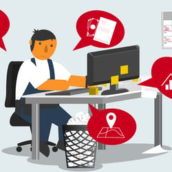 Chaos im Büro