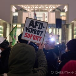 Politik | Berlin | Kundgebung AfD-Verbot