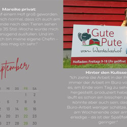 Monat September: Jahreskalender 2023 Gute Pute GbR