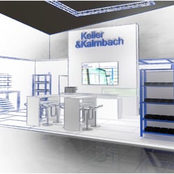 Messestand rendering