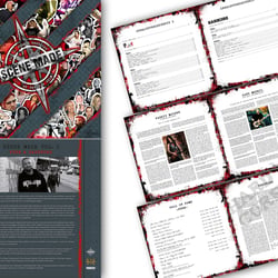 Komplettes Layout dreier Buchbände