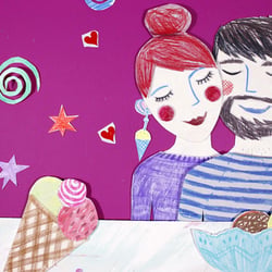 Illustrationen und Legetrickanimation für Eissalon Tanne B