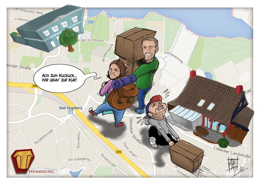 Illustration für eine Umzugsinformation