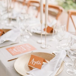 Platzkarten Beschriftung Hochzeit