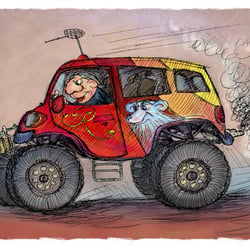 Illustration für Tesseltje Buch (Niederlande) 2012