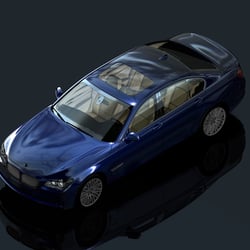 7er BMW Aussen 3D Illustration