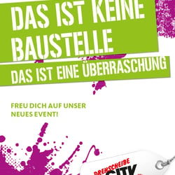 Umbauplakat für ein Einkaufscenter
